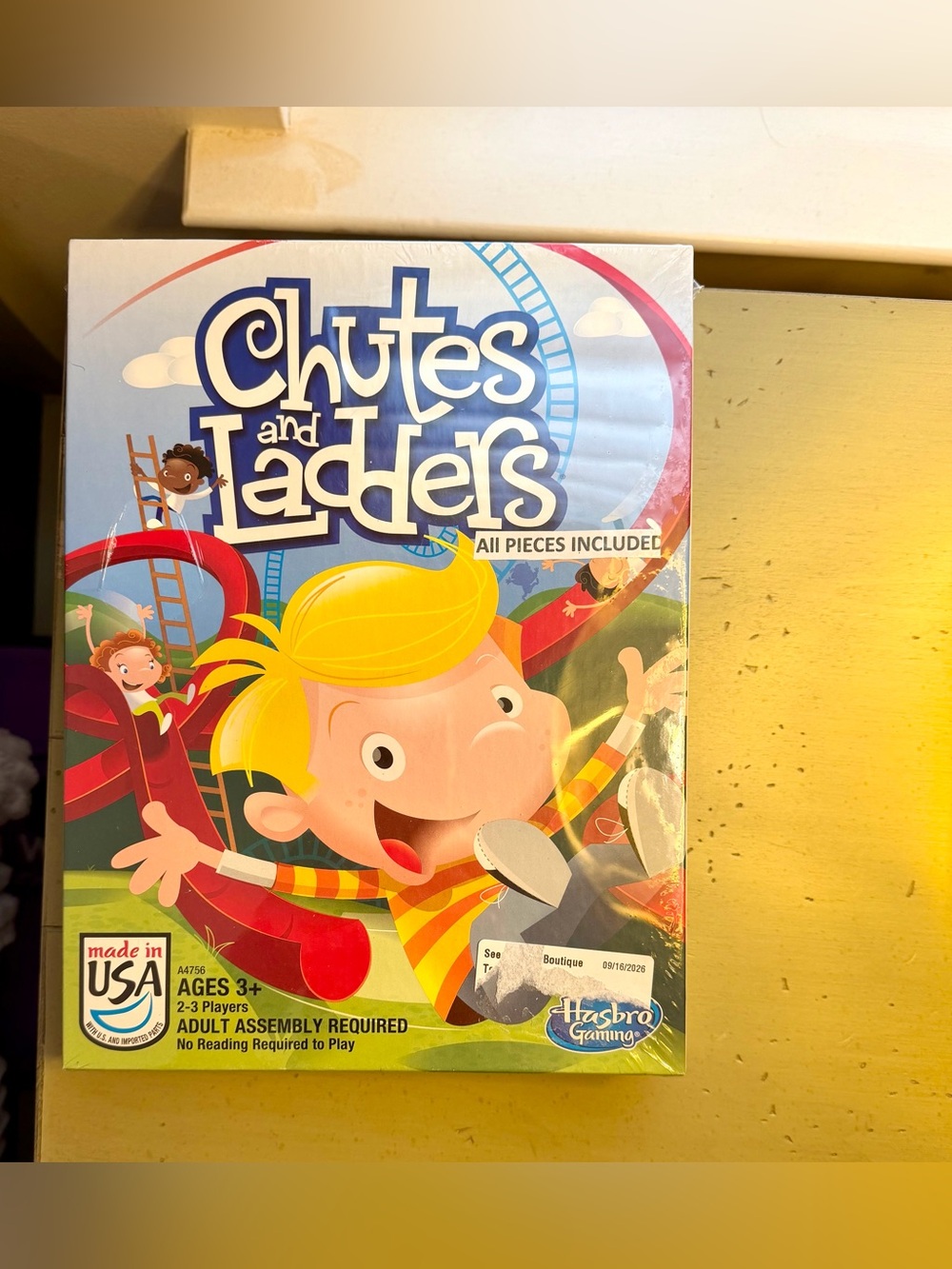 Hasbro Chutes and Ladders Board Game New in Sealed Box